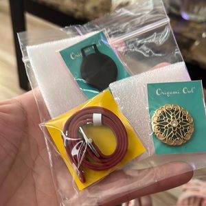 Origami Owl Leather Wrap Bracelet set